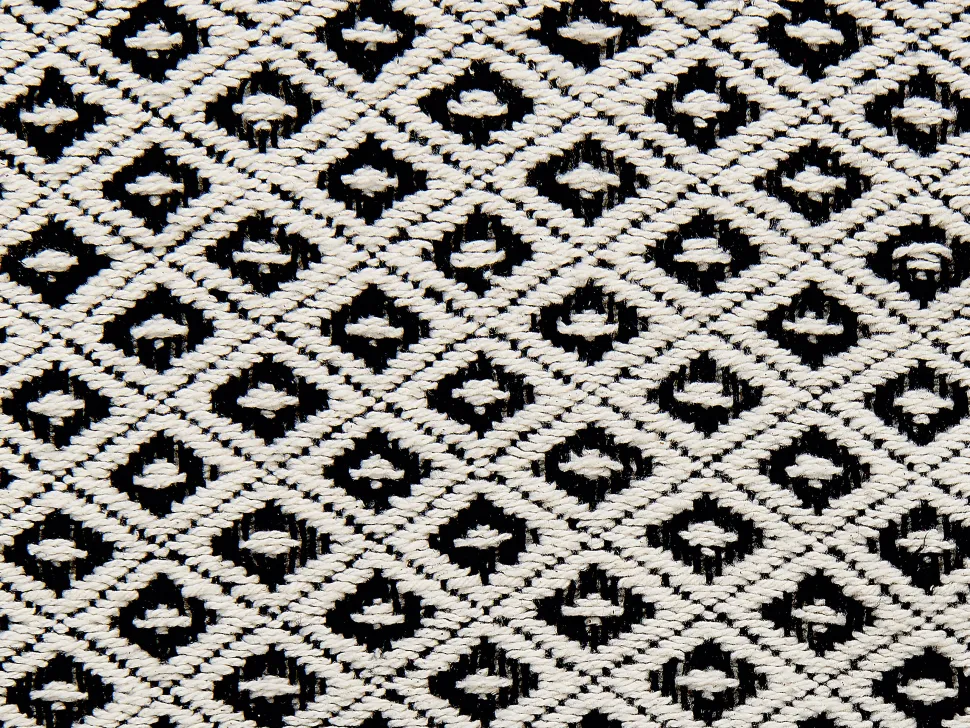 Manta De Algodao Preto E Branco 125 X 150 Cm Chyama