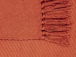 Manta De Algodao Vermelho 125 X 150 Cm Yarsa