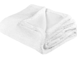 Manta Decorativa Branca 125 X 150 Cm Mirge
