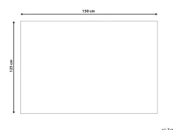 Manta Decorativa Branca 125 X 150 Cm Mirge