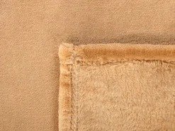 Manta Decorativa Cor De Areia 200 X 220 Cm Bayburt