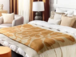 Manta Decorativa Creme 130 X 170 Cm Bangre