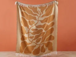 Manta Decorativa Creme 130 X 170 Cm Bangre