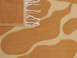Manta Decorativa Creme 130 X 170 Cm Bangre