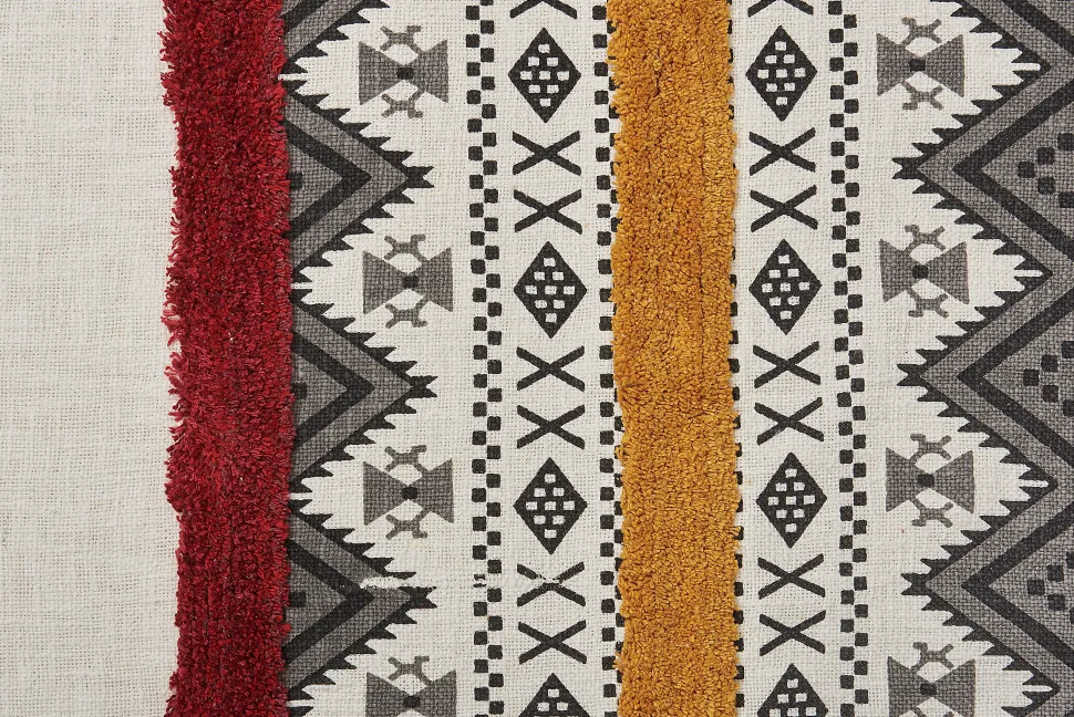 Manta Decorativa Em Algodao Multicolor 130 X 180 Cm Ambala