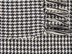 Manta Decorativa Em Algodao Preto E Branco 125 X 150 Cm Damek