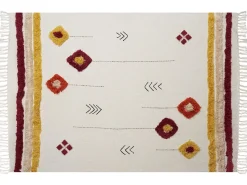 Manta Decorativa Em Algodao Multicolor 130 X 180 Cm Amroha