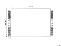 Manta Decorativa Em Algodao Multicolor 130 X 180 Cm Amroha