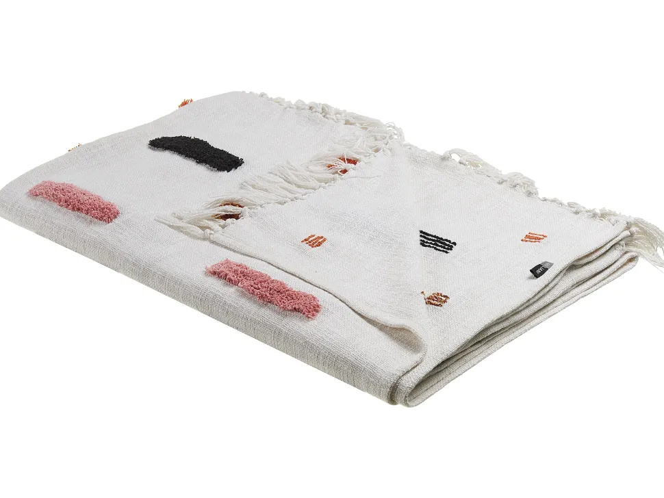 Manta Decorativa Em Algodao Multicolor 130 X 180 Cm Alappuzha