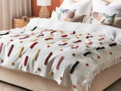 Manta Decorativa Em Algodao Multicolor 130 X 180 Cm Alappuzha