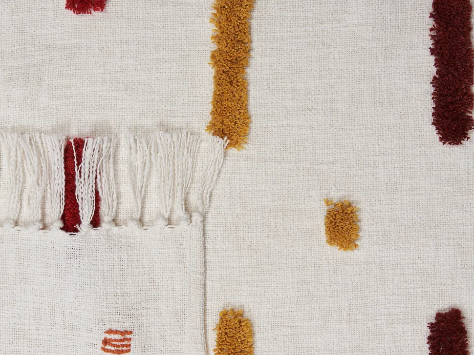 Manta Decorativa Em Algodao Multicolor 130 X 180 Cm Alappuzha