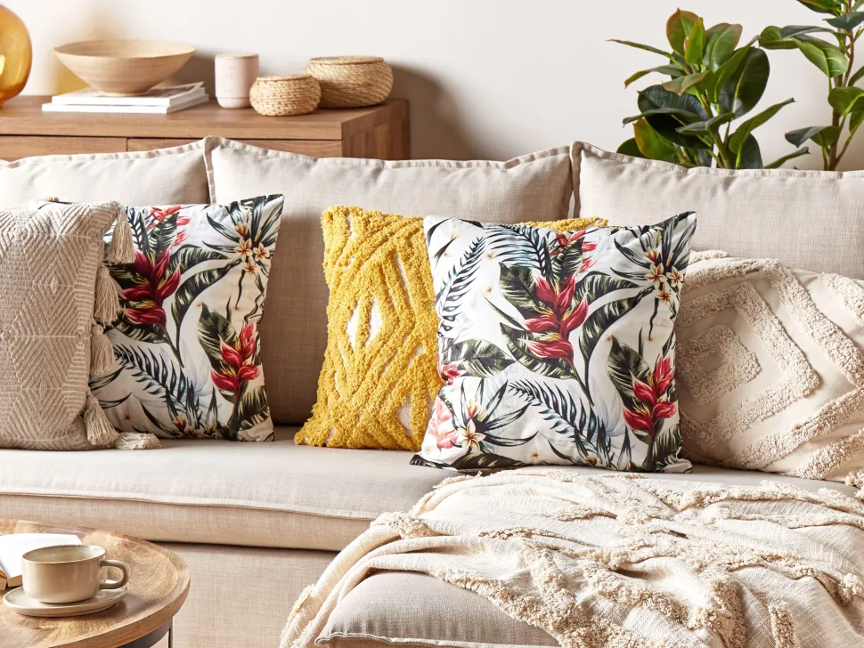 Manta Decorativa Em Algodao Creme 130 X 180 Cm Morbi