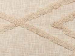 Manta Decorativa Em Algodao Creme 130 X 180 Cm Morbi