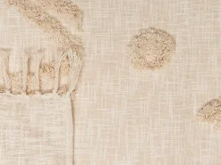 Manta Decorativa Em Algodao Creme 130 X 180 Cm Fatehpur