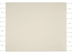 Manta Decorativa Em Algodao Creme 125 X 150 Cm Nazilli