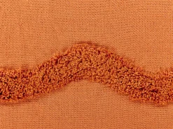 Manta Decorativa Em Algodao Laranja 125 X 150 Cm Khari