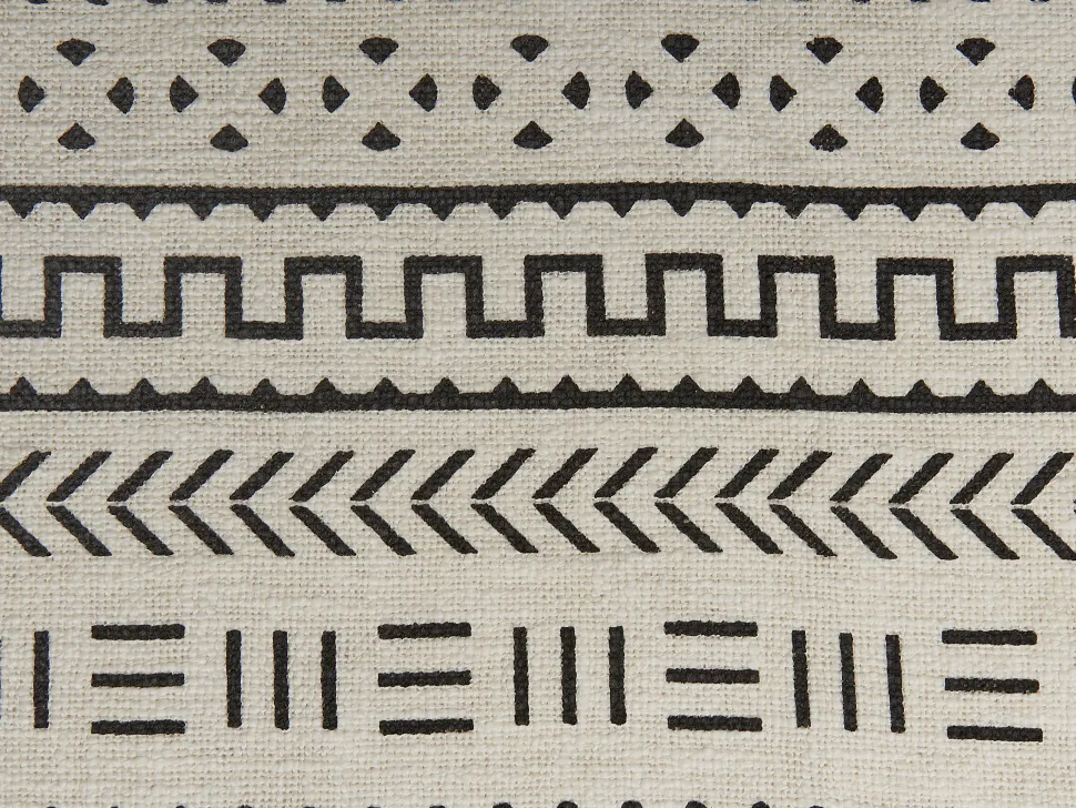 Manta Decorativa Em Algodao Preto E Branco 130 X 180 Cm Panvel