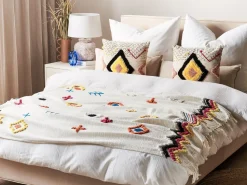 Manta Decorativa Em Algodao Multicolor 130 X 180 Cm Morena