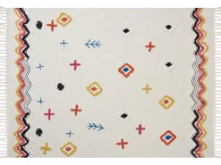 Manta Decorativa Em Algodao Multicolor 130 X 180 Cm Morena