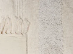 Manta Decorativa Em Algodao Branco 130 X 180 Cm Raebareli