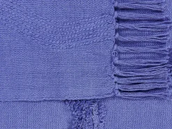 Manta Decorativa Em Algodao Roxo 125 X 150 Cm Khari