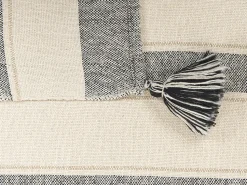 Manta Decorativa Em Algodao Creme 130 X 170 Cm Cayir