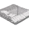Manta Decorativa Em Algodao Preto E Branco 130 X 160 Cm Kiraman