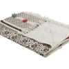 Manta Decorativa Em Algodao Creme E Castanho 130 X 180 Cm Chinsurah