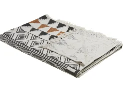 Manta Decorativa Em Algodao Multicolor 130 X 180 Cm Proddatur