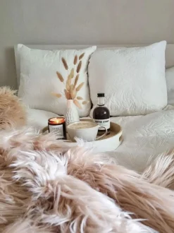 Manta Em Acrilico Castanho Claro 200 X 220 Cm Delice