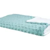 Manta Em Poliester Verde Claro E Branco 200 X 220 Cm Kandilli