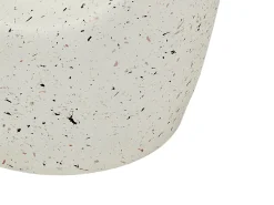 Mesa De Apoio Branca Com Efeito Terrazzo Edolo