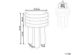 Mesa De Apoio Branca E Preta Kikiwa