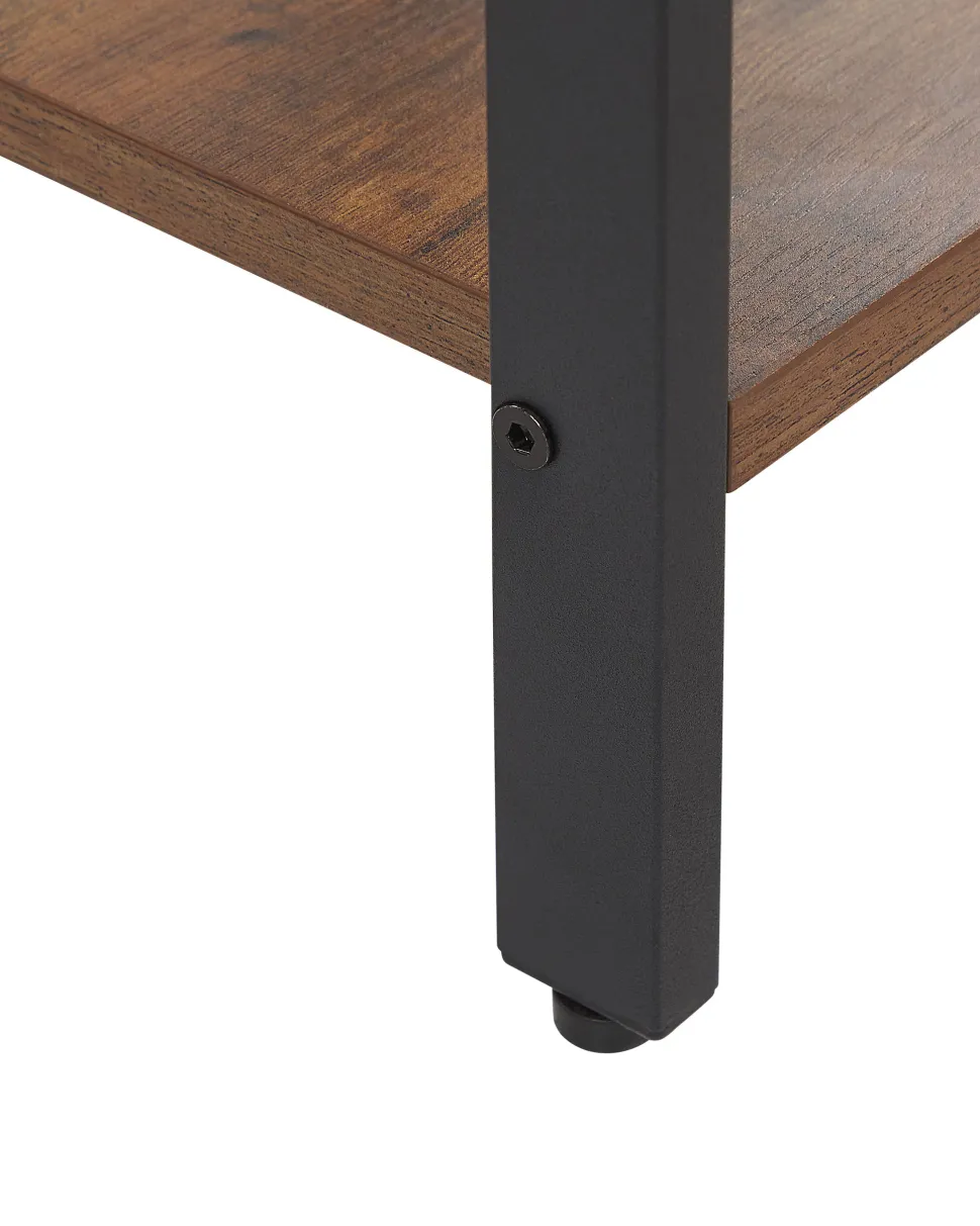 Mesa De Apoio Com 1 Gaveta Em Madeira Escura Vester