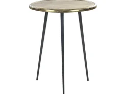 Mesa De Apoio Dourada E Preta Telfer