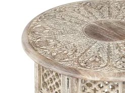 Mesa De Apoio Em Madeira Castanha Clara Santra