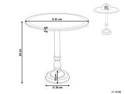 Mesa De Apoio Em Madeira De Mango Cinzenta Napara