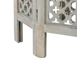 Mesa De Apoio Em Madeira De Mango Cinzenta Jagori