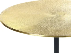 Mesa De Apoio Em Metal Dourado E Preto Eravur
