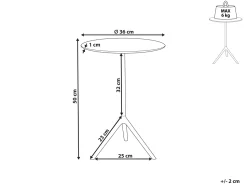 Mesa De Apoio Em Metal Dourado E Preto Eravur