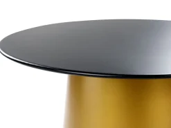 Mesa De Apoio Em Metal Dourado E Preto Kerang