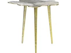 Mesa De Apoio Em Metal Dourado Mimili