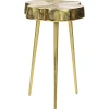 Mesa De Apoio Em Metal Dourado Taupo