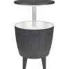 Mesa De Apoio Geleira Preta 48 Cm Silg
