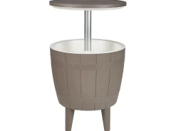 Mesa De Apoio Geleira Taupe 48 Cm Silg