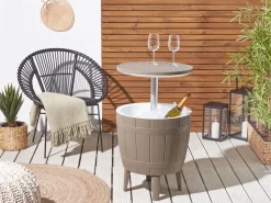 Mesa De Apoio Geleira Taupe 48 Cm Silg