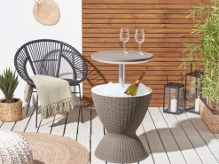 Mesa De Apoio Geleira Taupe 48 Cm Aisa
