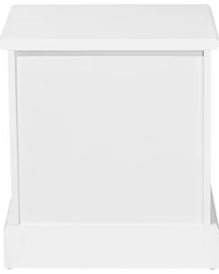 Mesa De Cabeceira Com 1 Gaveta Branca Gilbert