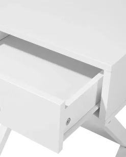 Mesa De Cabeceira Com 1 Gaveta Branca Monroe