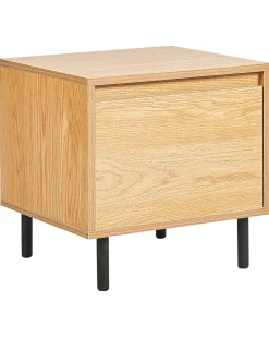 Mesa De Cabeceira Com 1 Gaveta Cor De Madeira Clara Nikea